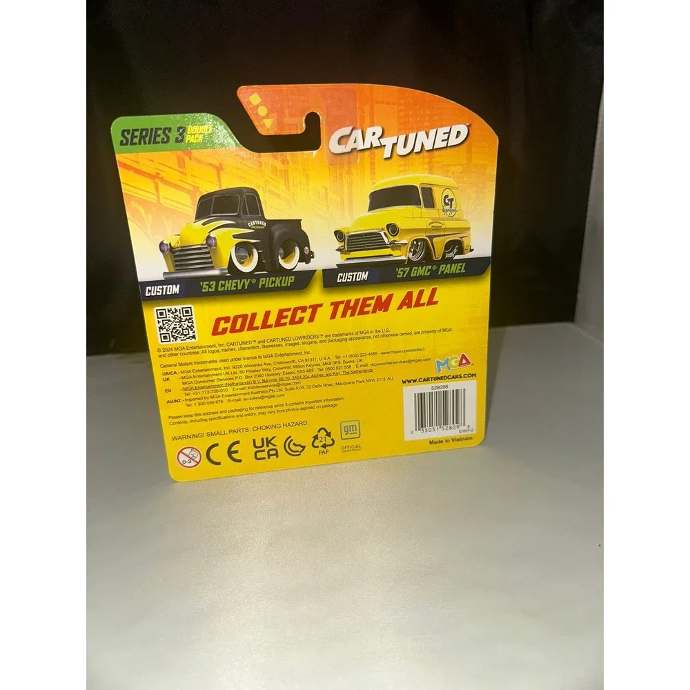 Car Tuned Series 3 Double Pack 53 Chevy Pickup 57 GMC Panel Diecast MGA Customs